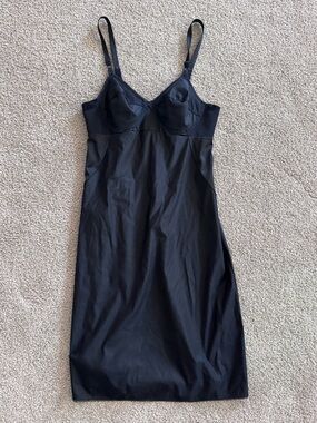 Vintage Van Raalte Black Silky Nightgown Slip Lingerie 34A